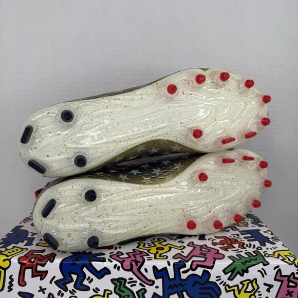 Under Armour Spotlight Lux MC LE USA Stars Men Sz 11 Football Cleats 3025366-100 - Picture 6 of 10